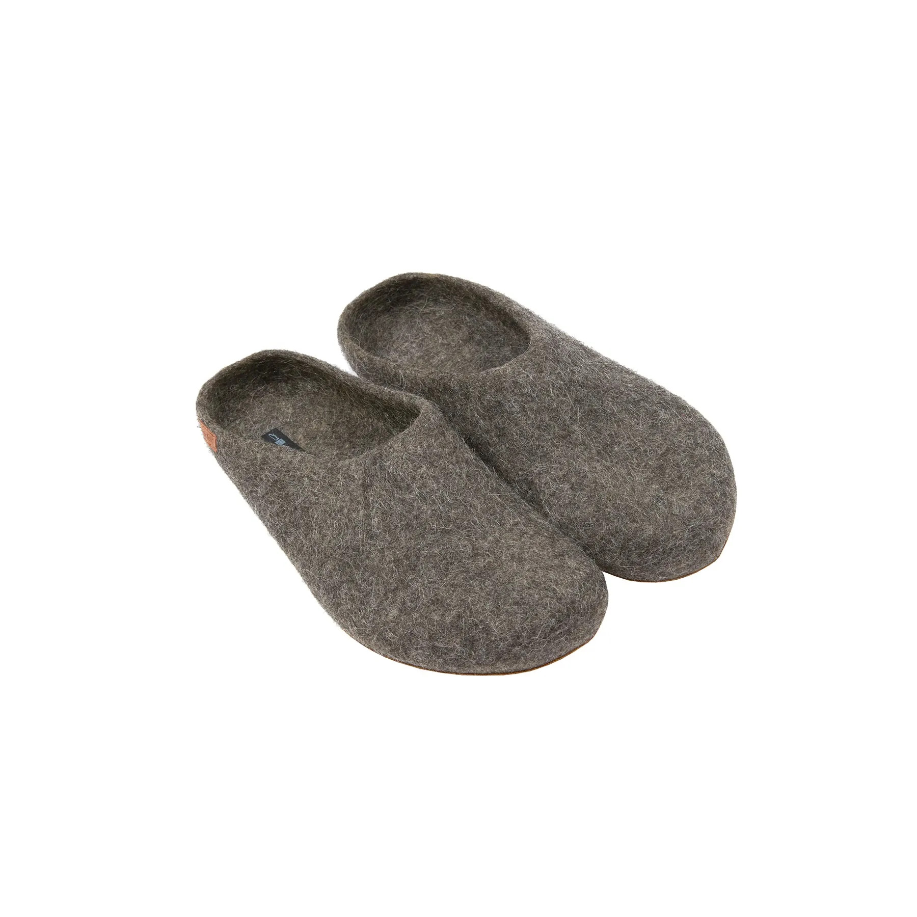 Magicfelt Steinschaf Wool Slippers in Dark Grey