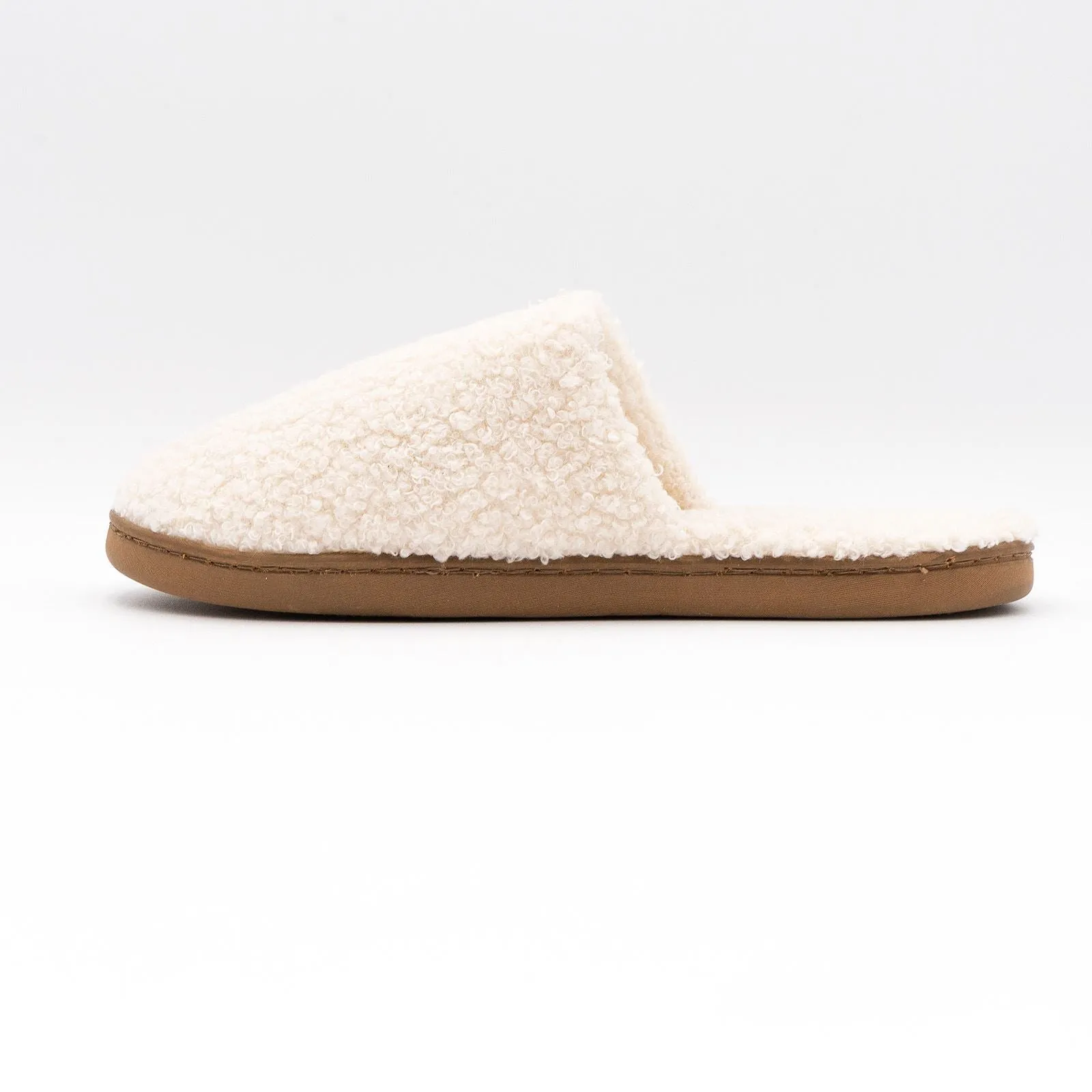 M&S Cream Soft Fluffy Fleece Mule Slippers