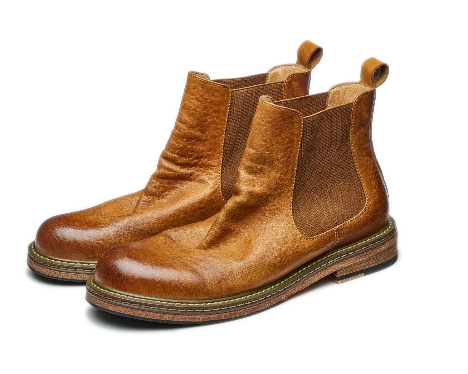 Men's Classic Chelsea Boots Goodyear Welted Leather