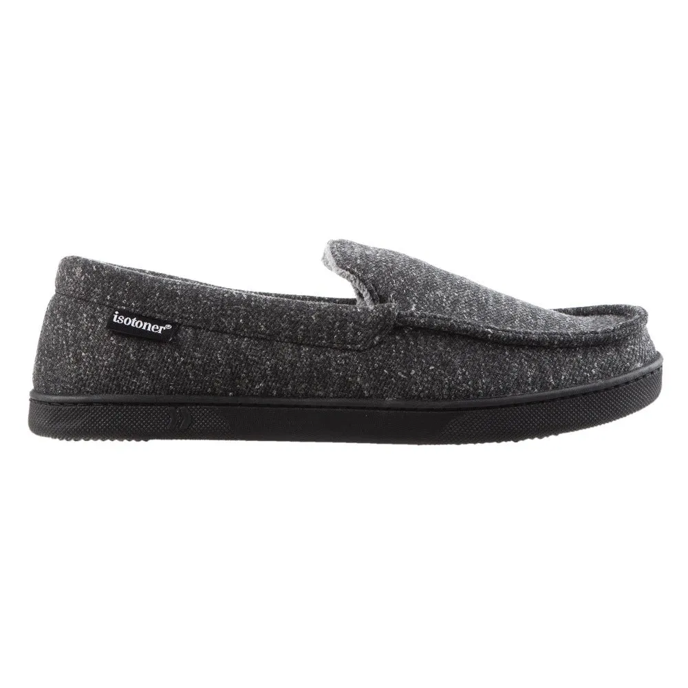 Men's Heather Knit Preston Moccasin Slippers