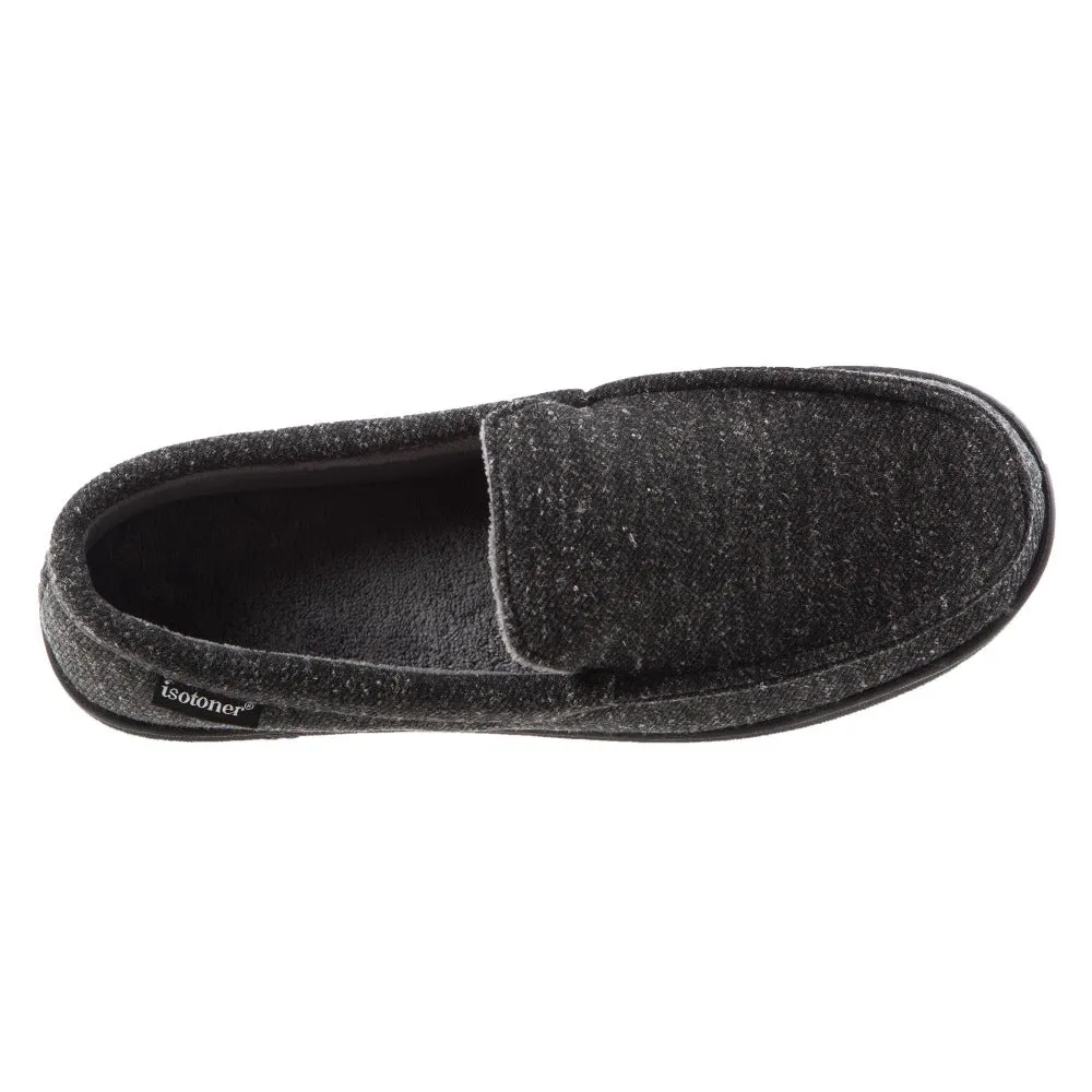 Men's Heather Knit Preston Moccasin Slippers