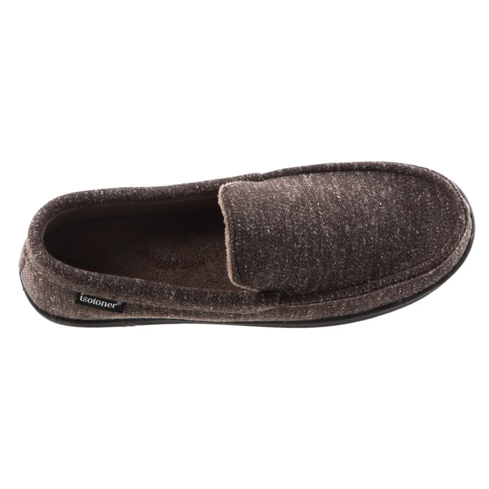 Men's Heather Knit Preston Moccasin Slippers