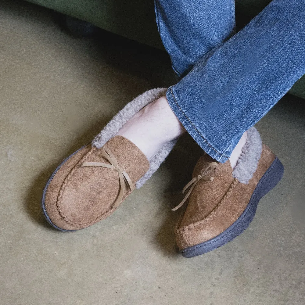 Men's Microsuede Moccasin Slippers