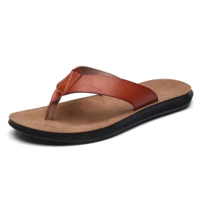 Men's Relaxed Fit Leather Flip Flop