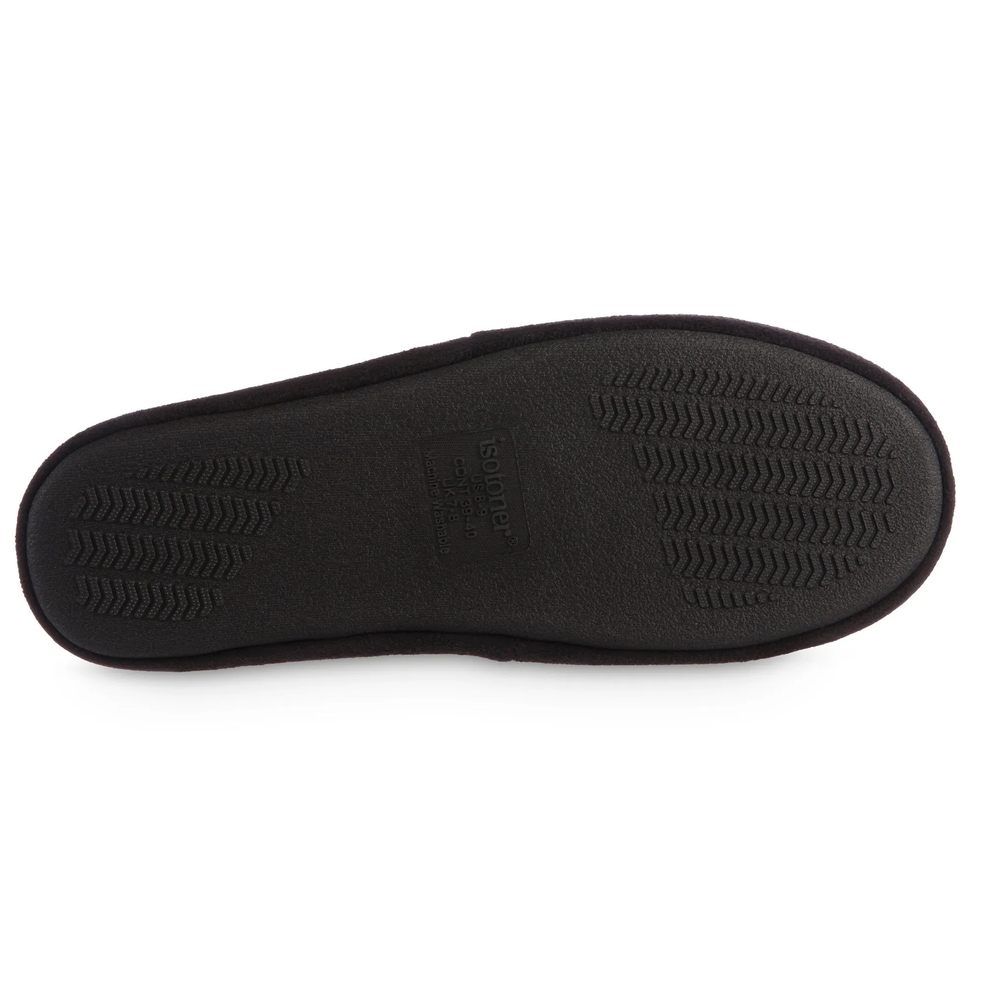 Men's Year-Round Essentials Closed Back Slippers with Microsuede and Memory Foam