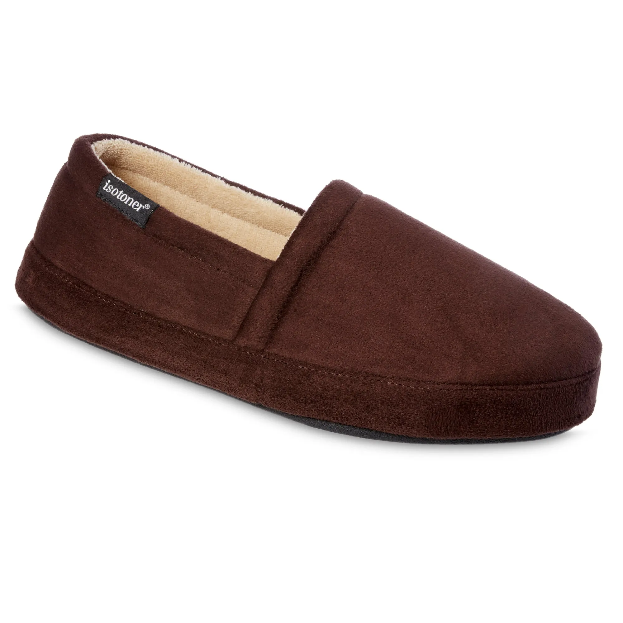 Men's Year-Round Essentials Closed Back Slippers with Microsuede and Memory Foam