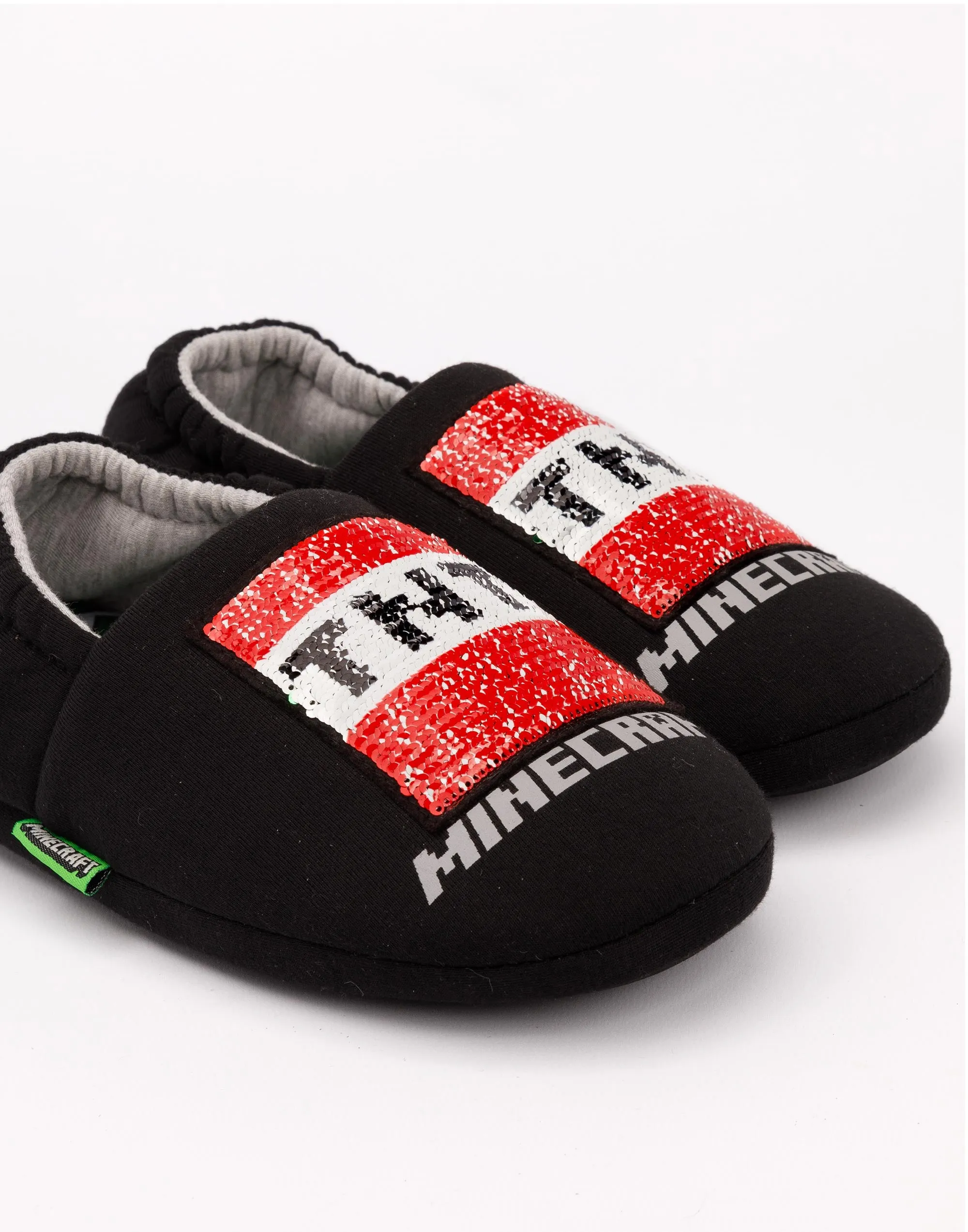 Minecraft Boys Sequin Slippers