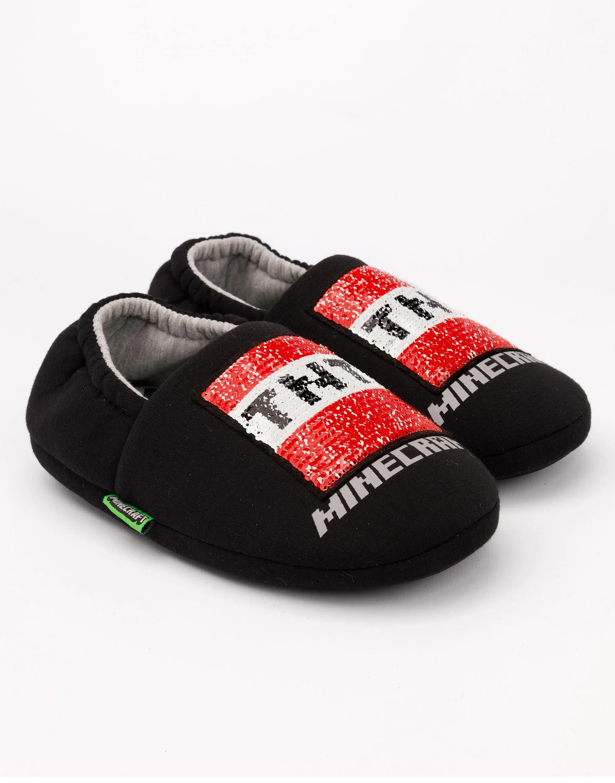 Minecraft Boys Sequin Slippers