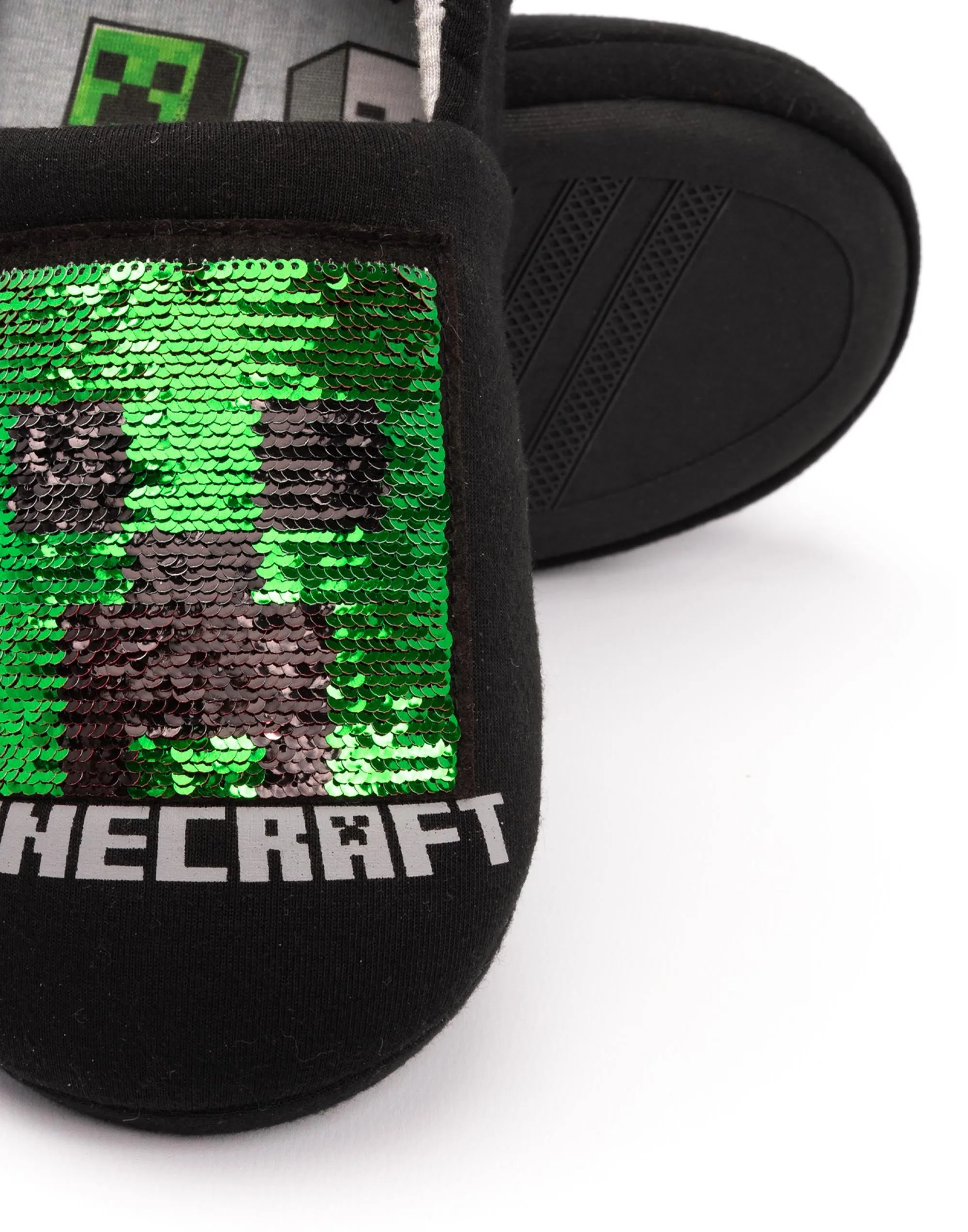 Minecraft Boys Sequin Slippers