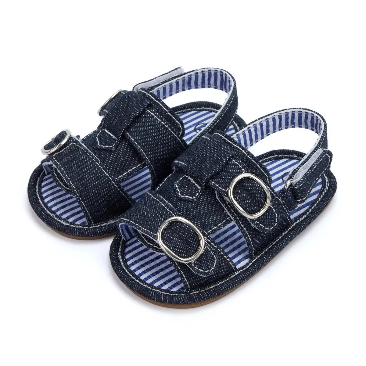 New Summer Baby Sandals Infant Girl Non-slip Rubber Sole Net Flat Heel Garden Girl Sandals - BGSD50783