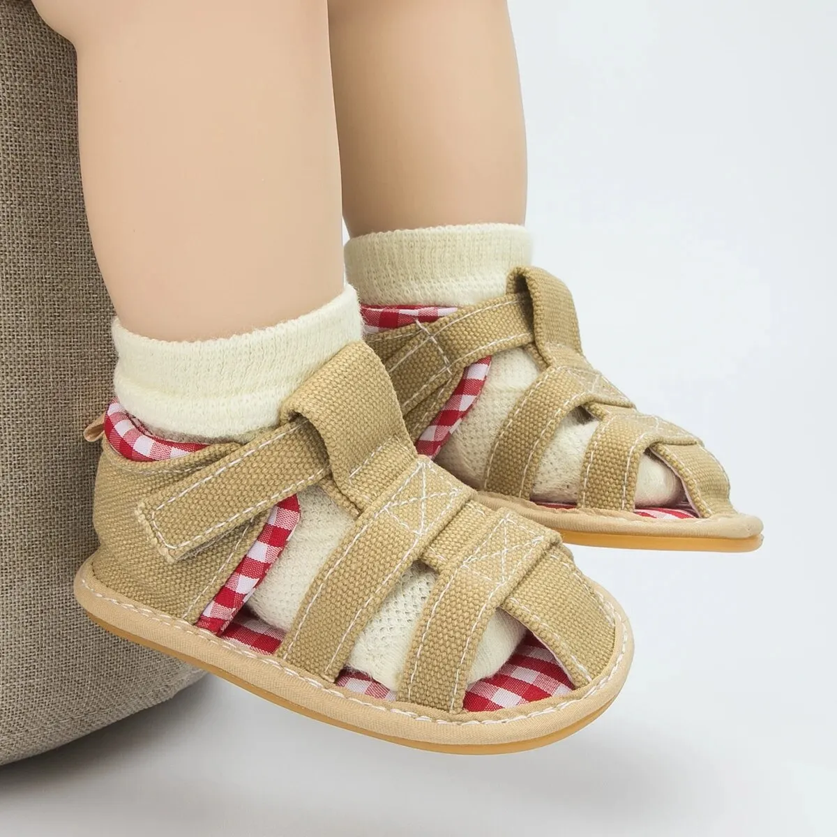 New Summer Baby Sandals Infant Girl Non-slip Rubber Sole Net Flat Heel Garden Girl Sandals - BGSD50783