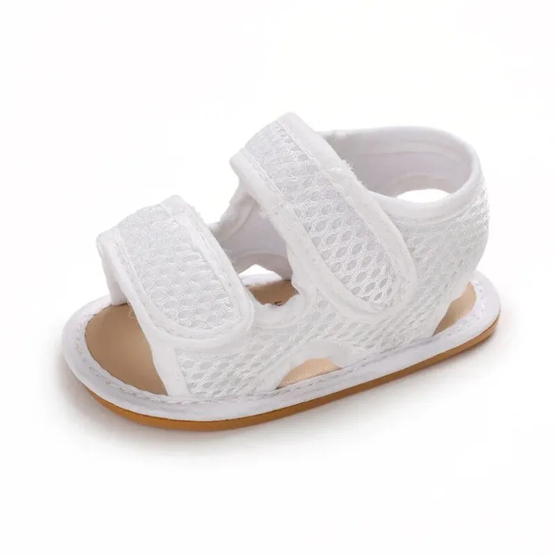 New Summer Baby Sandals Infant Girl Non-slip Rubber Sole Net Flat Heel Garden Girl Sandals - BGSD50783