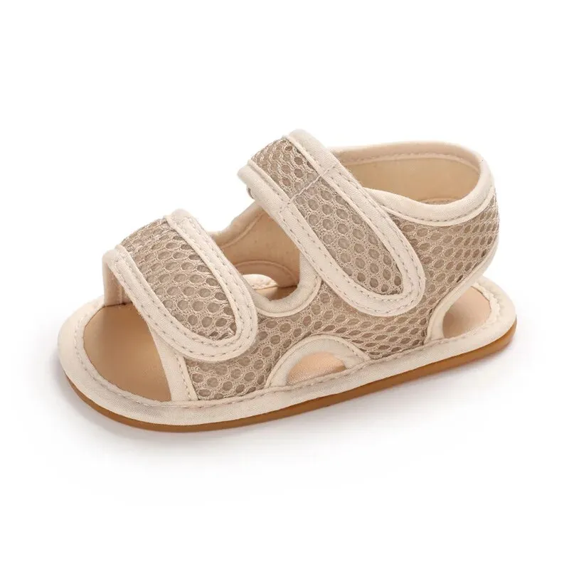 New Summer Baby Sandals Infant Girl Non-slip Rubber Sole Net Flat Heel Garden Girl Sandals - BGSD50783