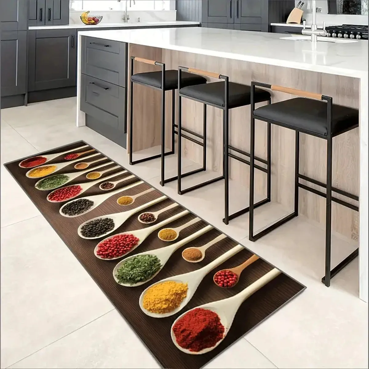 Non-slip Kitchen Spice Rug