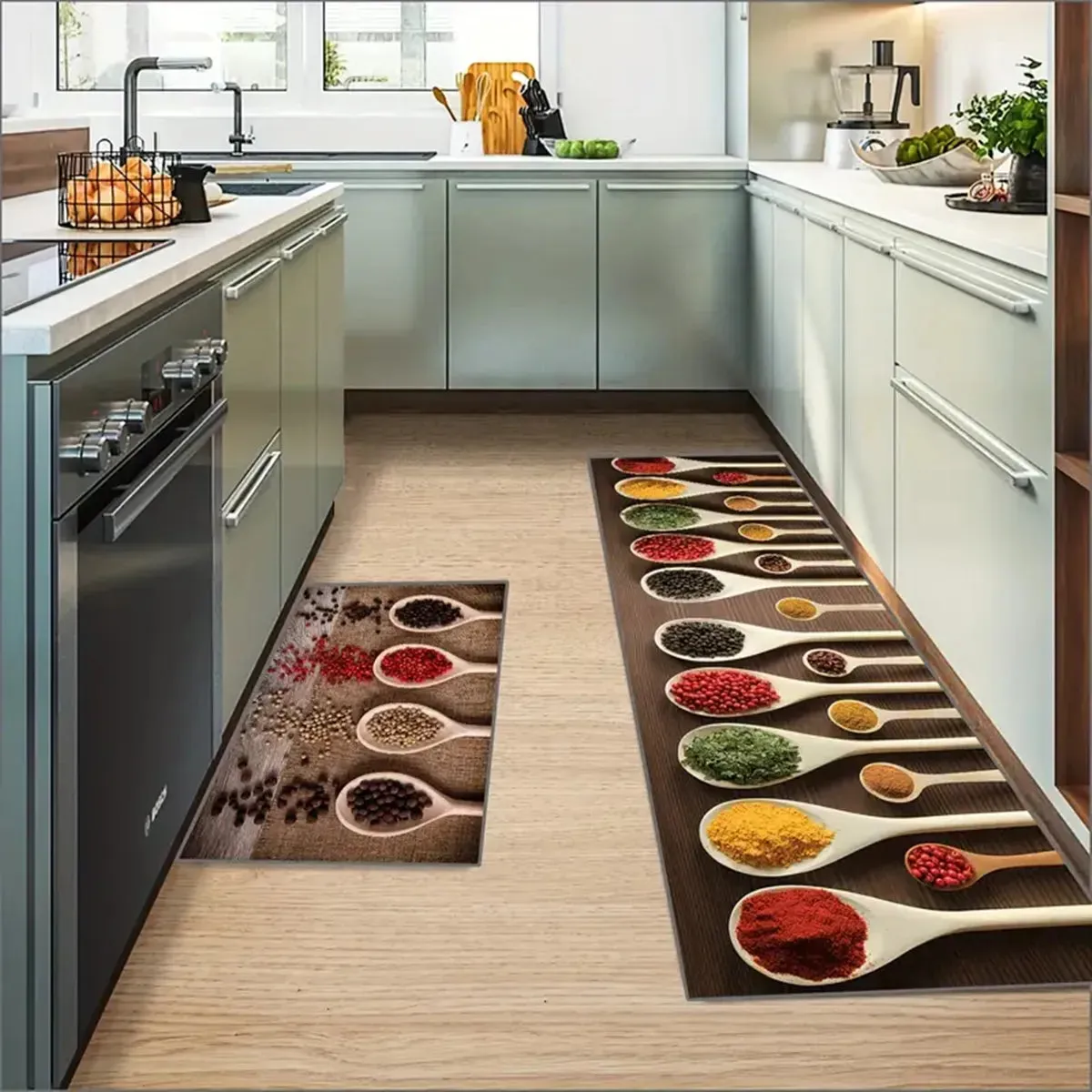 Non-slip Kitchen Spice Rug