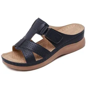 Ortho Roman Cushion Sandals - Black