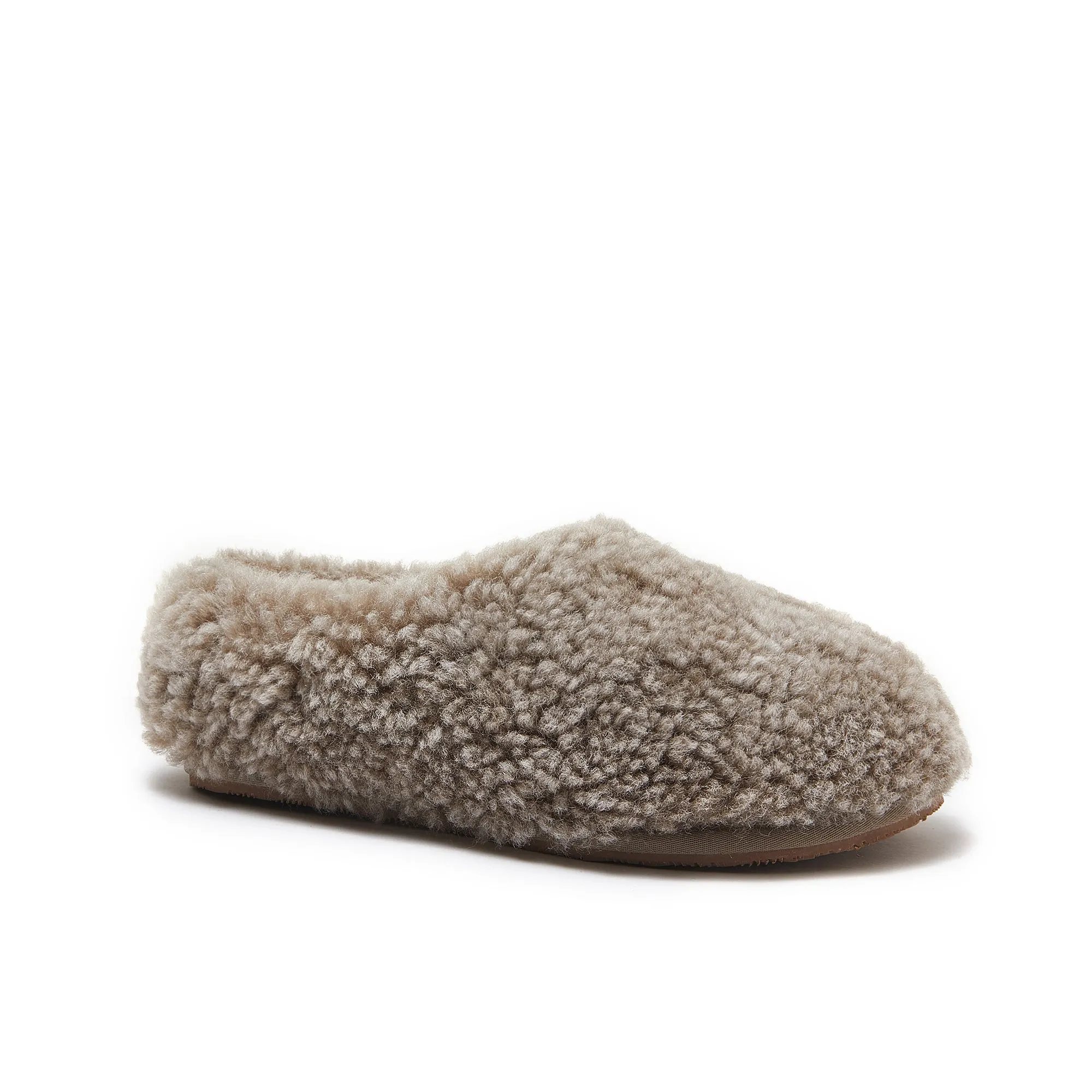 Peyton - Curly Wool Premium Men's Women's Unisex Sheepskin Slipper