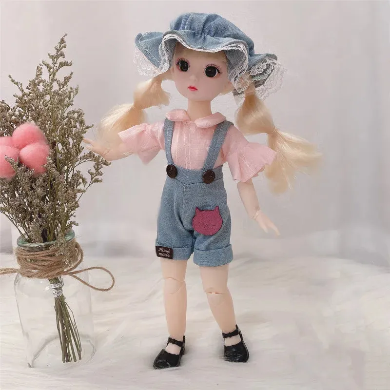 Plastic Doll with Clothes and Shoes