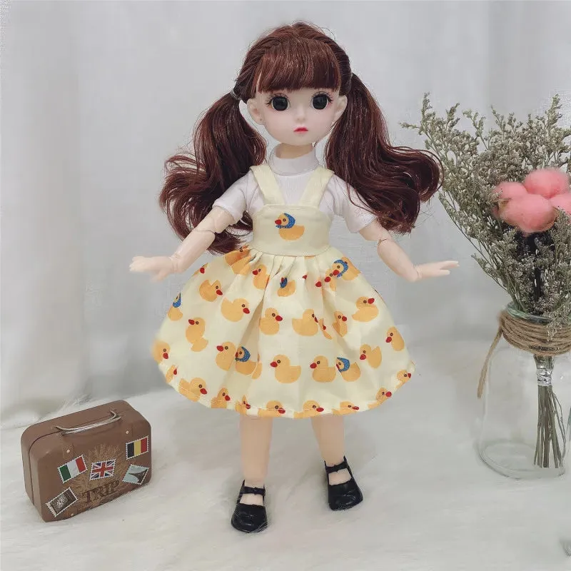 Plastic Doll with Clothes and Shoes