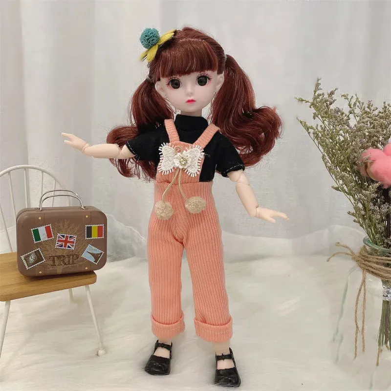 Plastic Doll with Clothes and Shoes