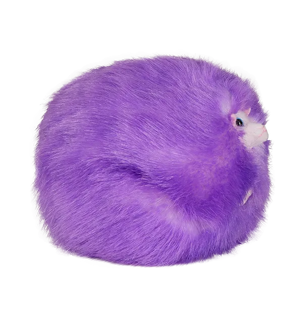 Purple Pygmy Puff Plush with Sound