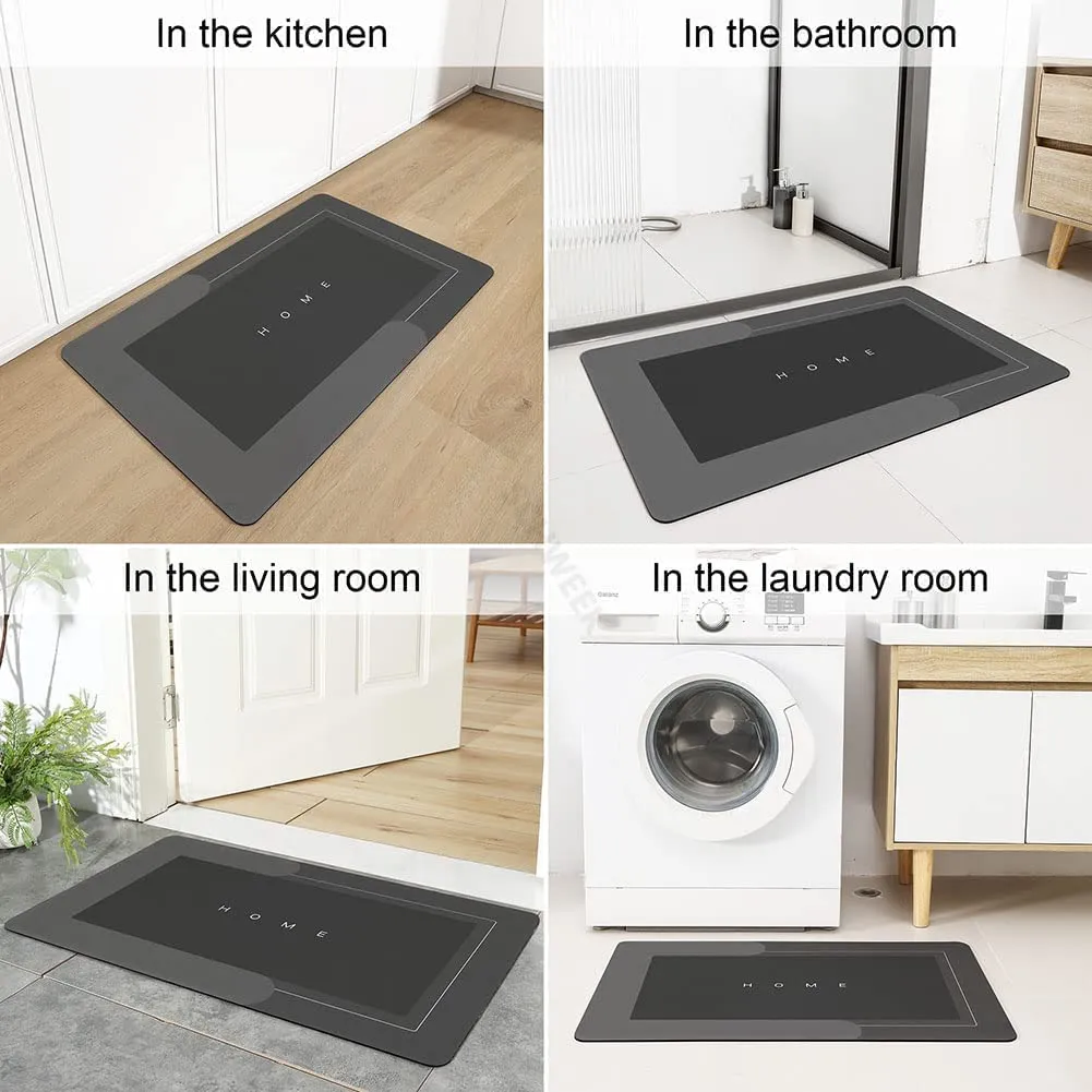 Quick Drying Floor mat for Home Living Room Bathroom Anti Slip Carpet