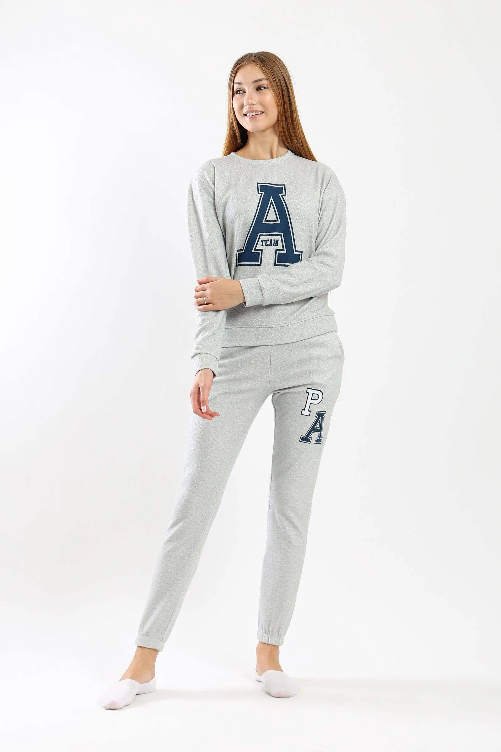 "A Team" Printed Pyjama Set