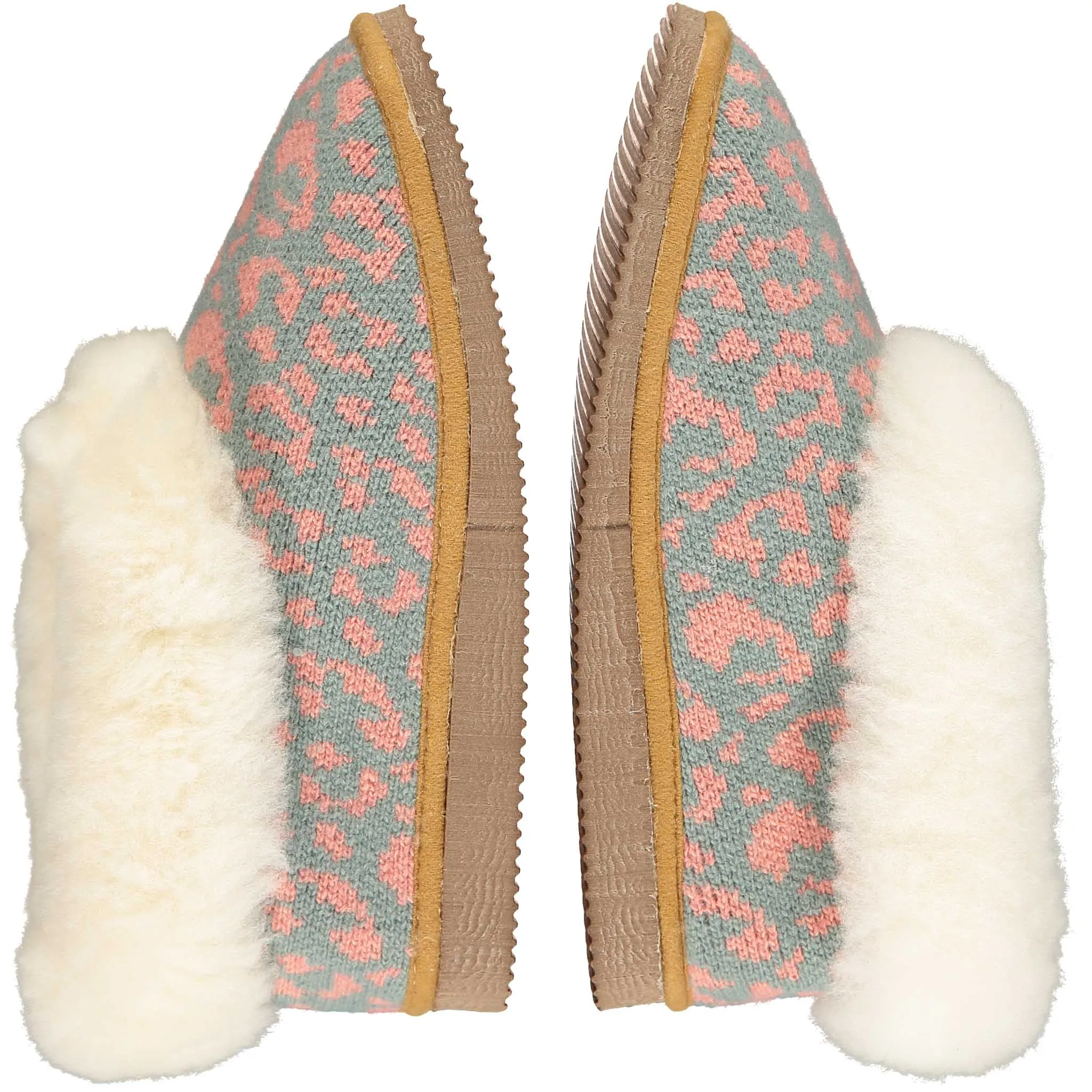 Sage & Pink Lambswool & Sheepskin Boot Slippers