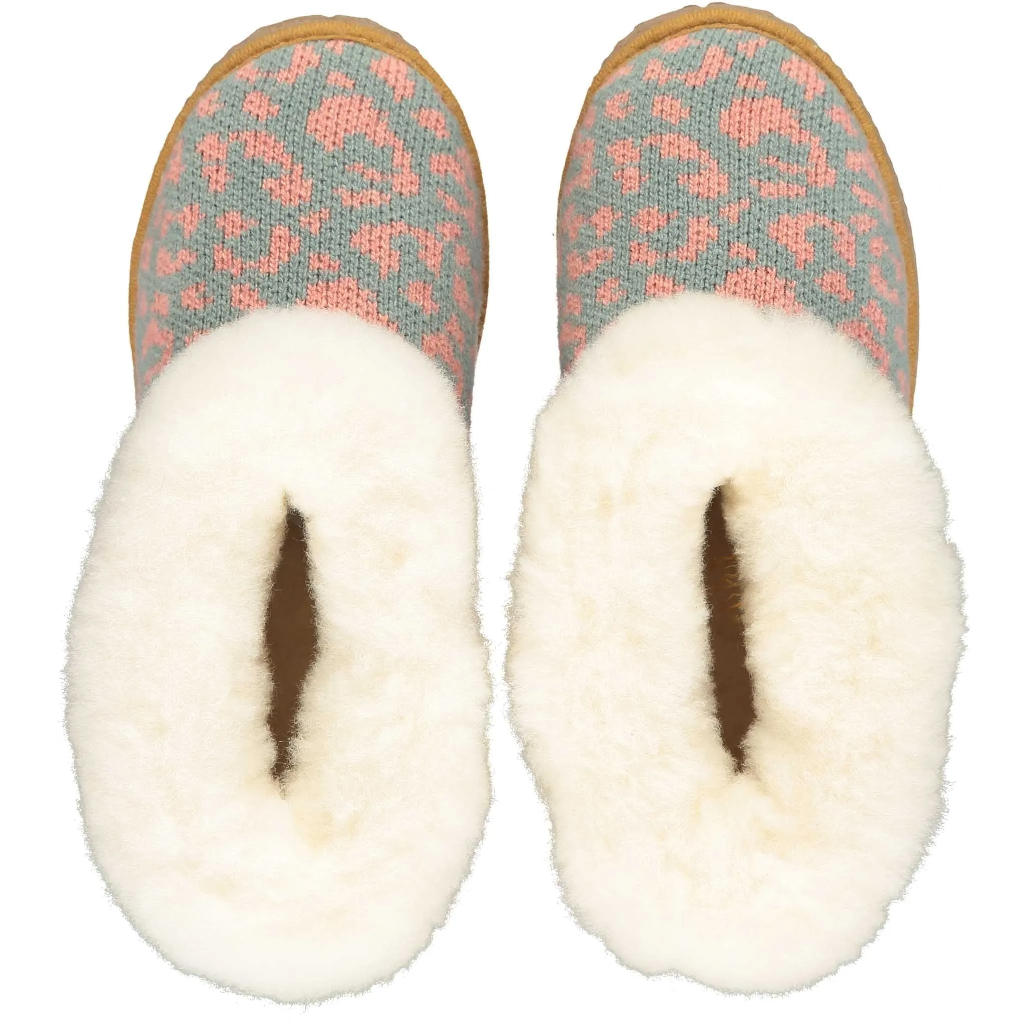 Sage & Pink Lambswool & Sheepskin Boot Slippers