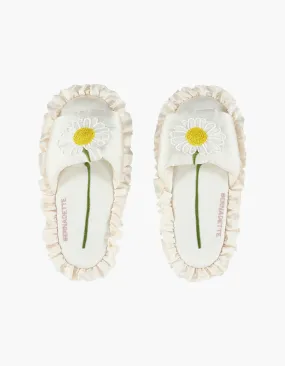 Silk Daisy Slippers