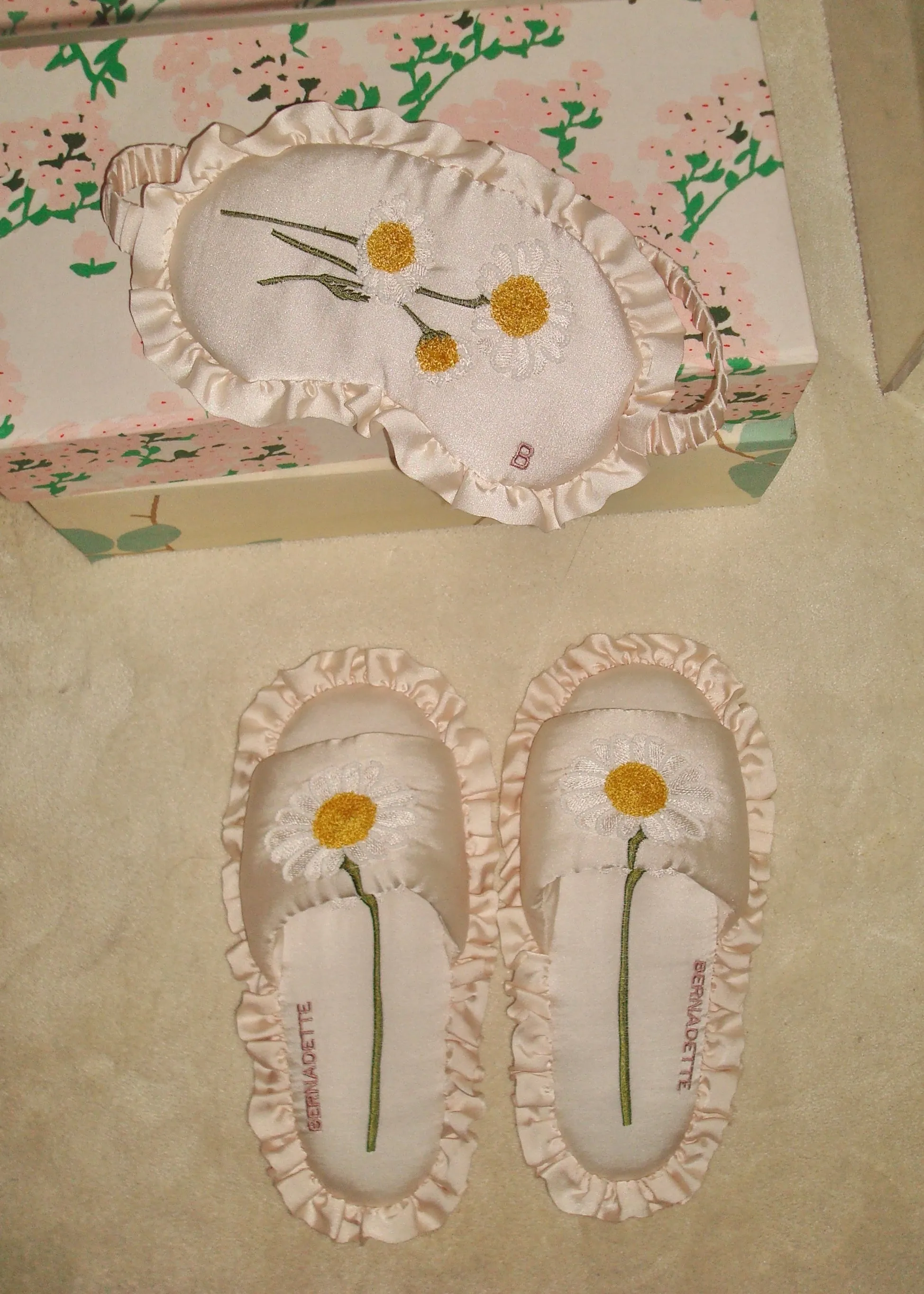 Silk Daisy Slippers