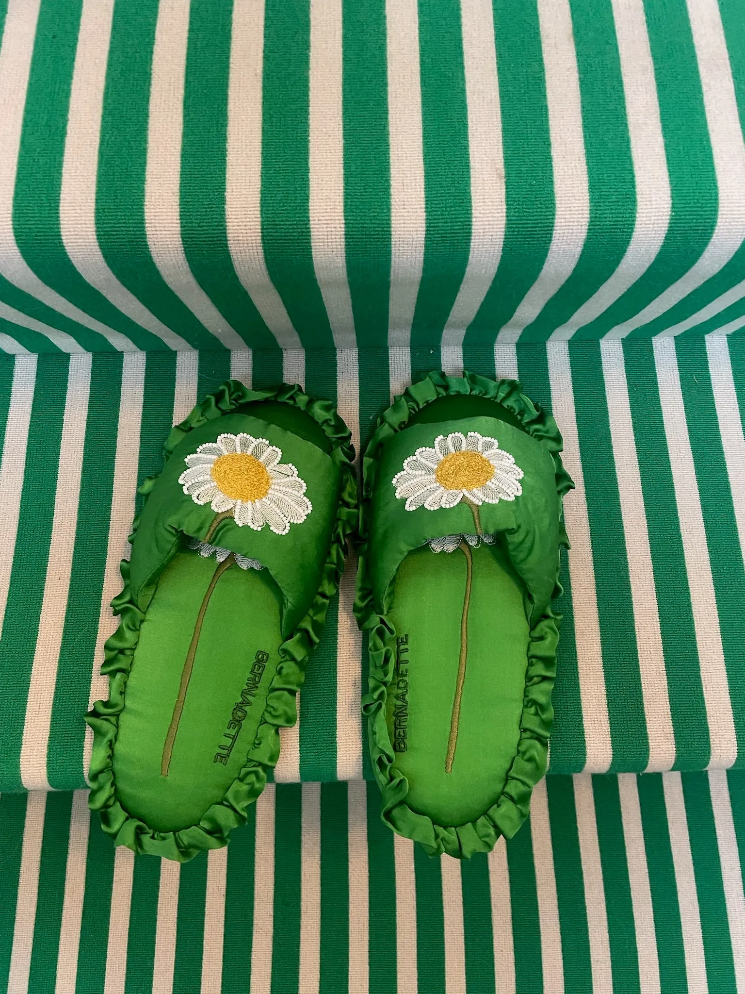 Silk Daisy Slippers