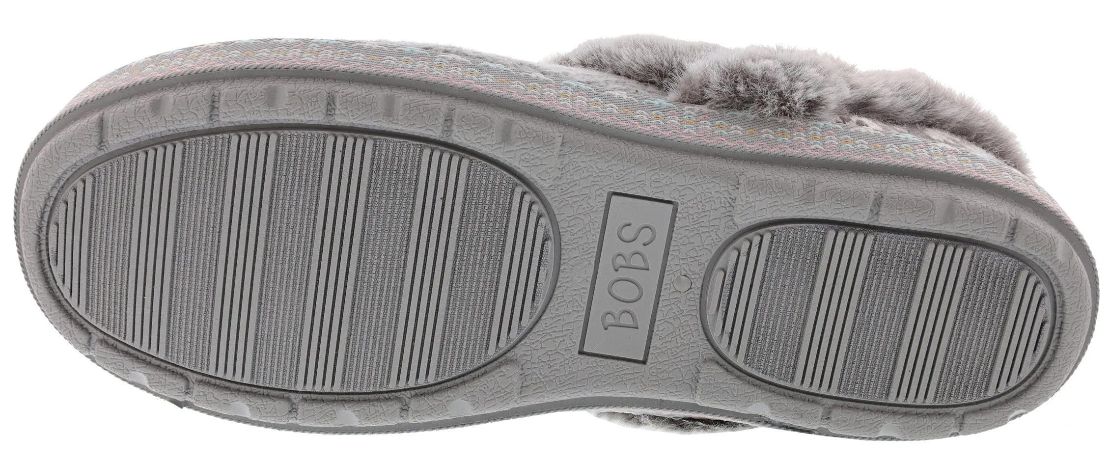 Skechers Women's Bobs Too Cozy-Deco Drifter Memory Foam Slippers