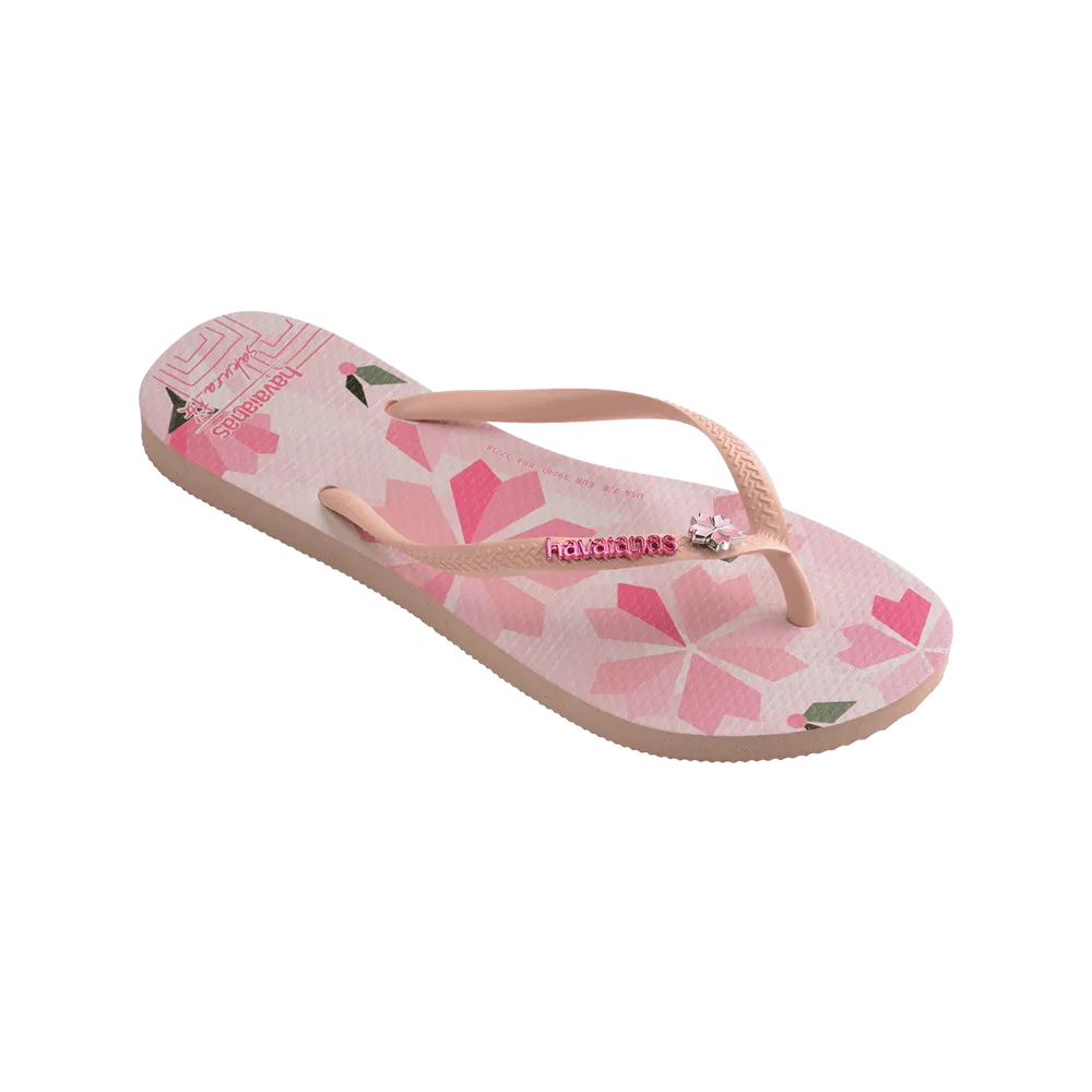 Slim Sakura Flip Flops