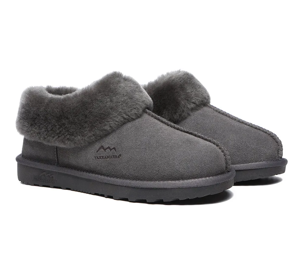 TARRAMARRA® UGG Premium Sheepskin Wool Collar Ankle Slippers Hana