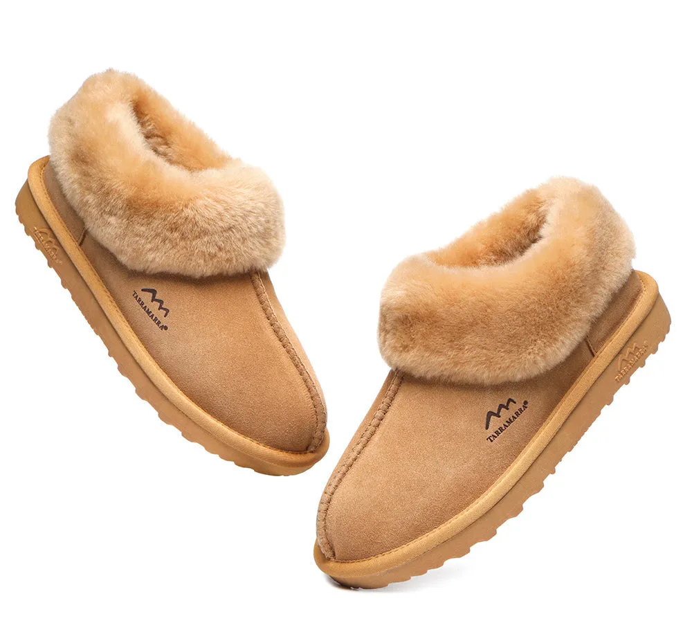 TARRAMARRA® UGG Premium Sheepskin Wool Collar Ankle Slippers Hana