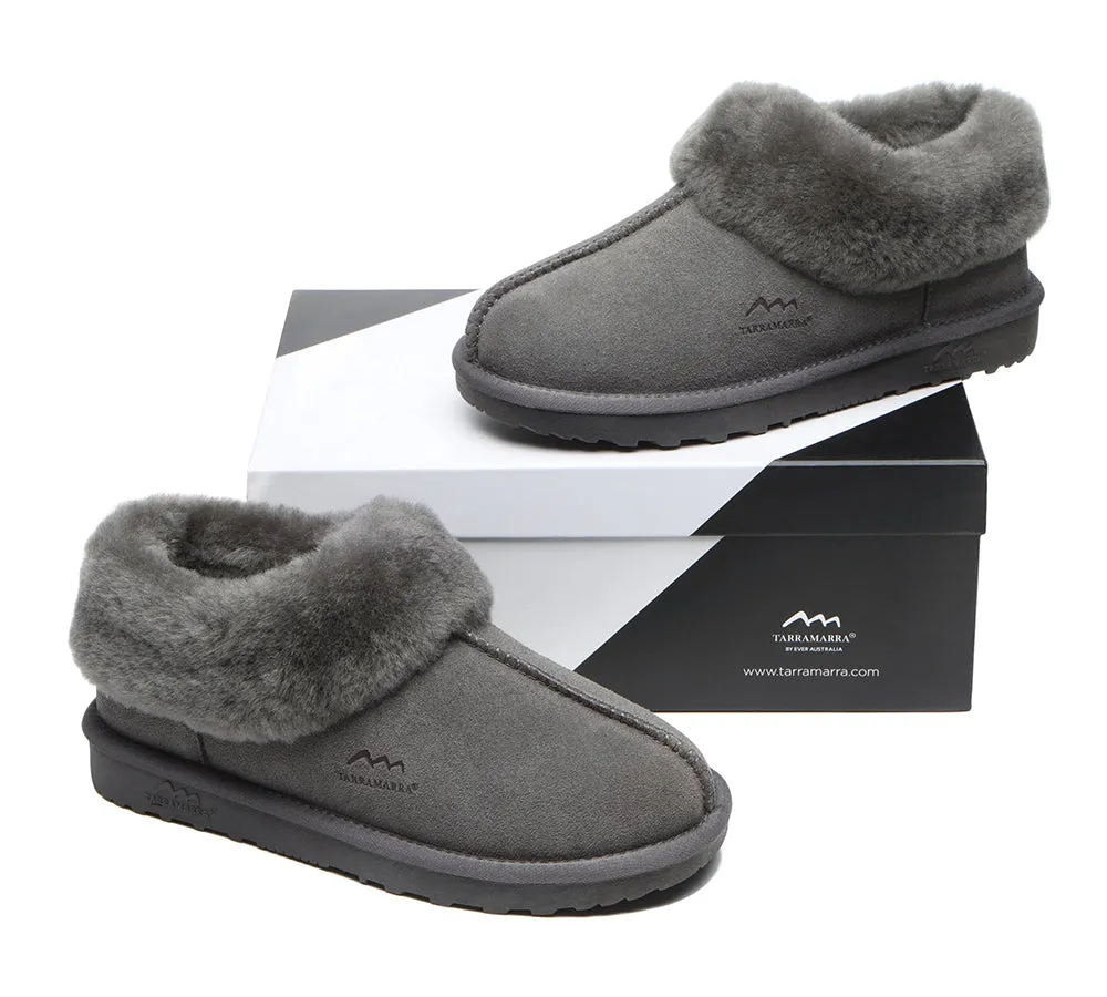 TARRAMARRA® UGG Premium Sheepskin Wool Collar Ankle Slippers Hana