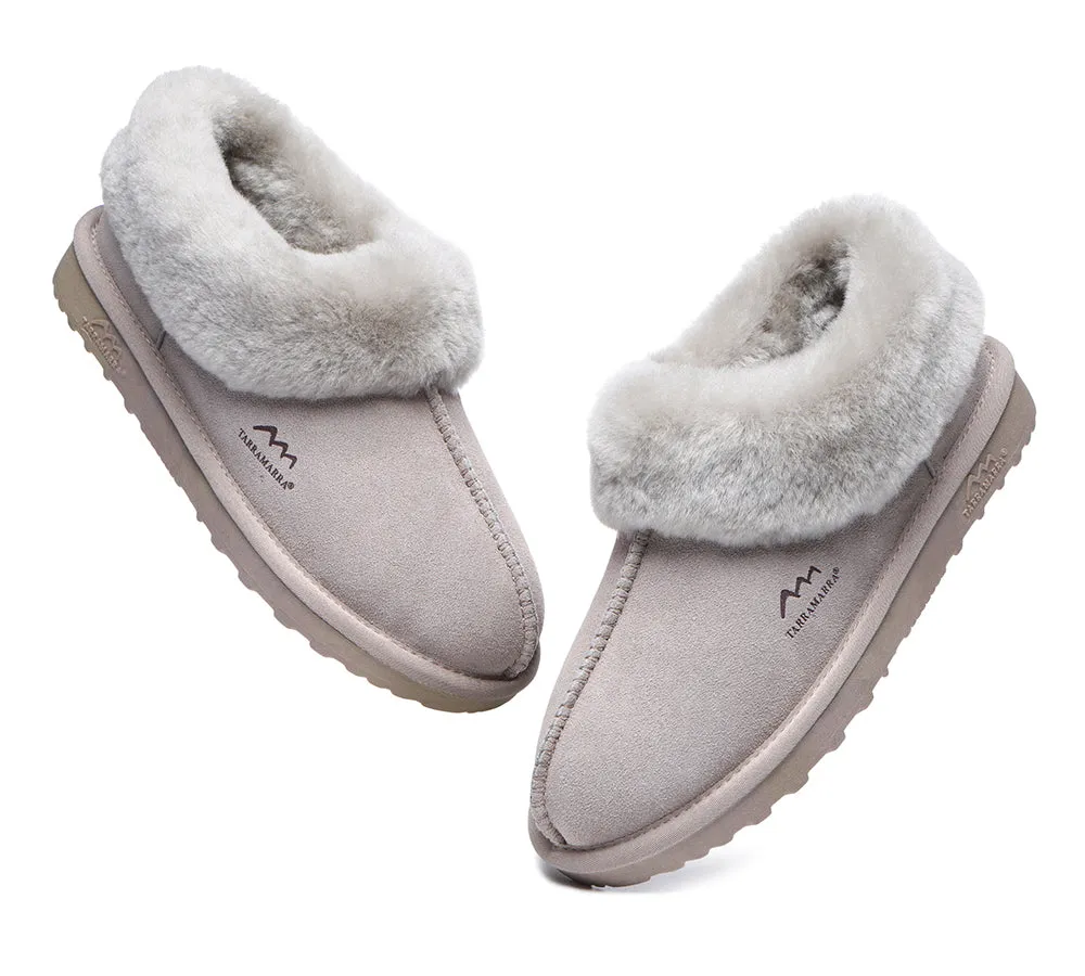 TARRAMARRA® UGG Premium Sheepskin Wool Collar Ankle Slippers Hana