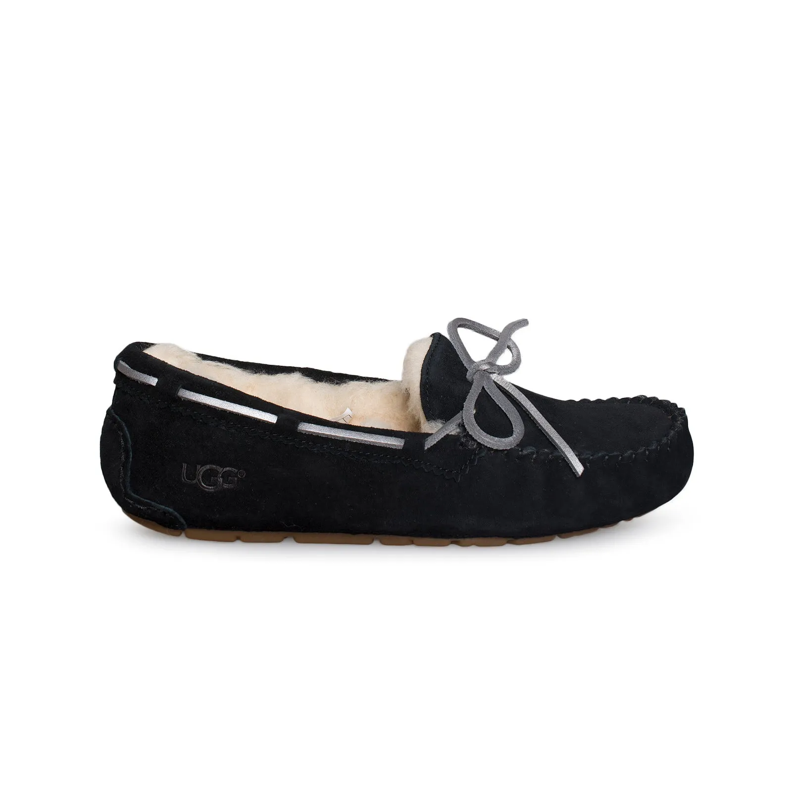 UGG Dakota Metallic Black Slippers - Women's