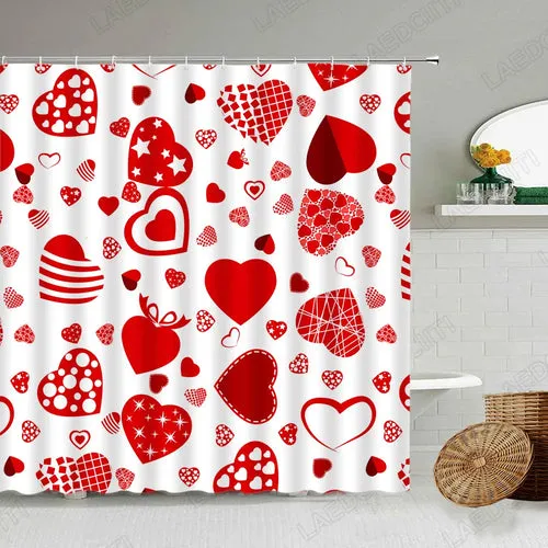 Valentine's Day Shower Curtain