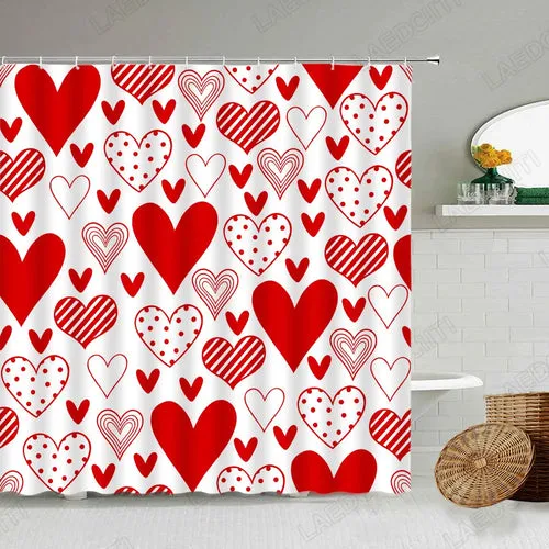 Valentine's Day Shower Curtain