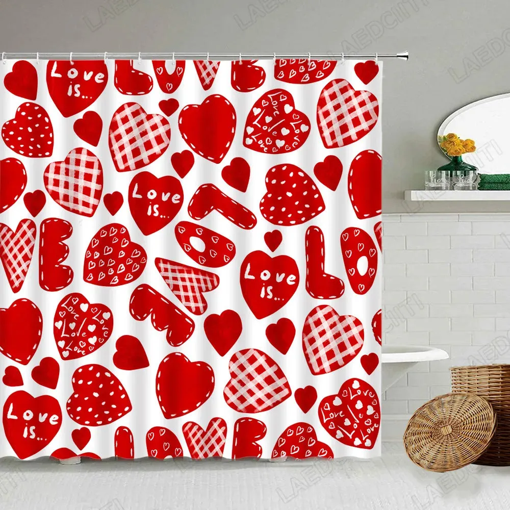 Valentine's Day Shower Curtain