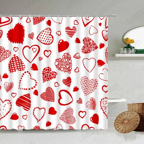 Valentine's Day Shower Curtain