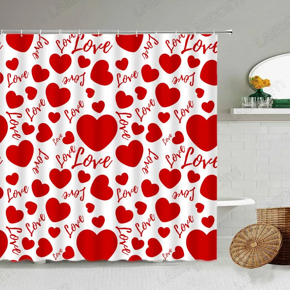 Valentine's Day Shower Curtain