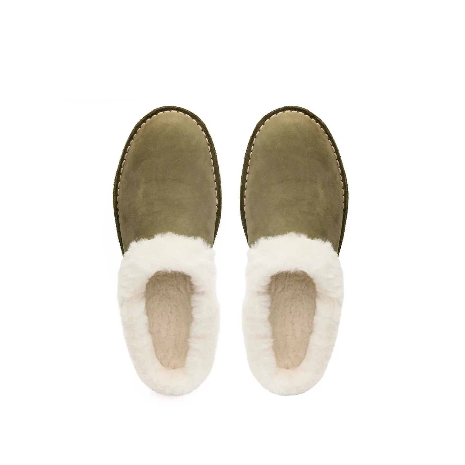 VELDSKOEN SLIPPER (LINED WITH SHEEPSKIN - LEATHER SLIPPER)