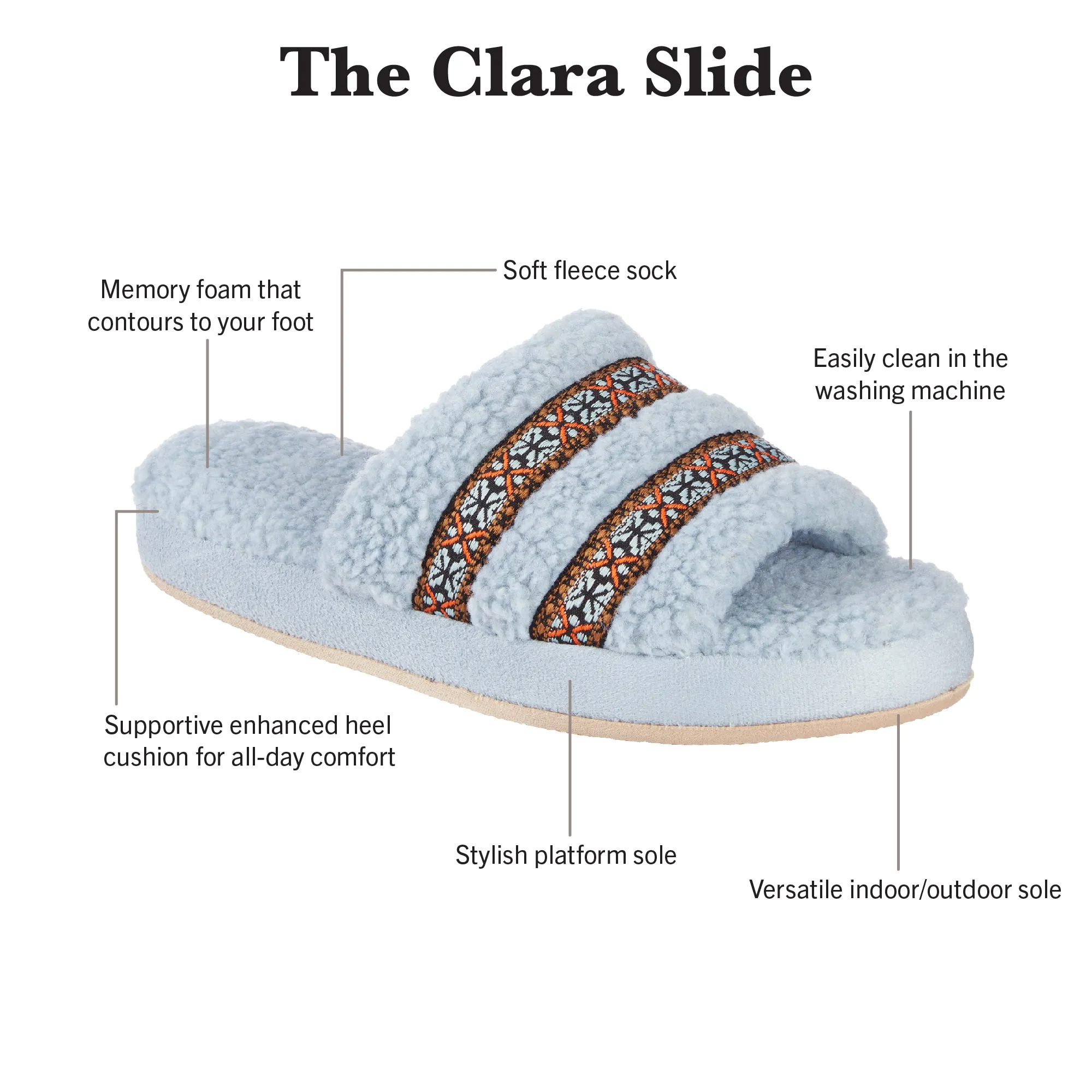 Women's Berber Clara Slide Slippers