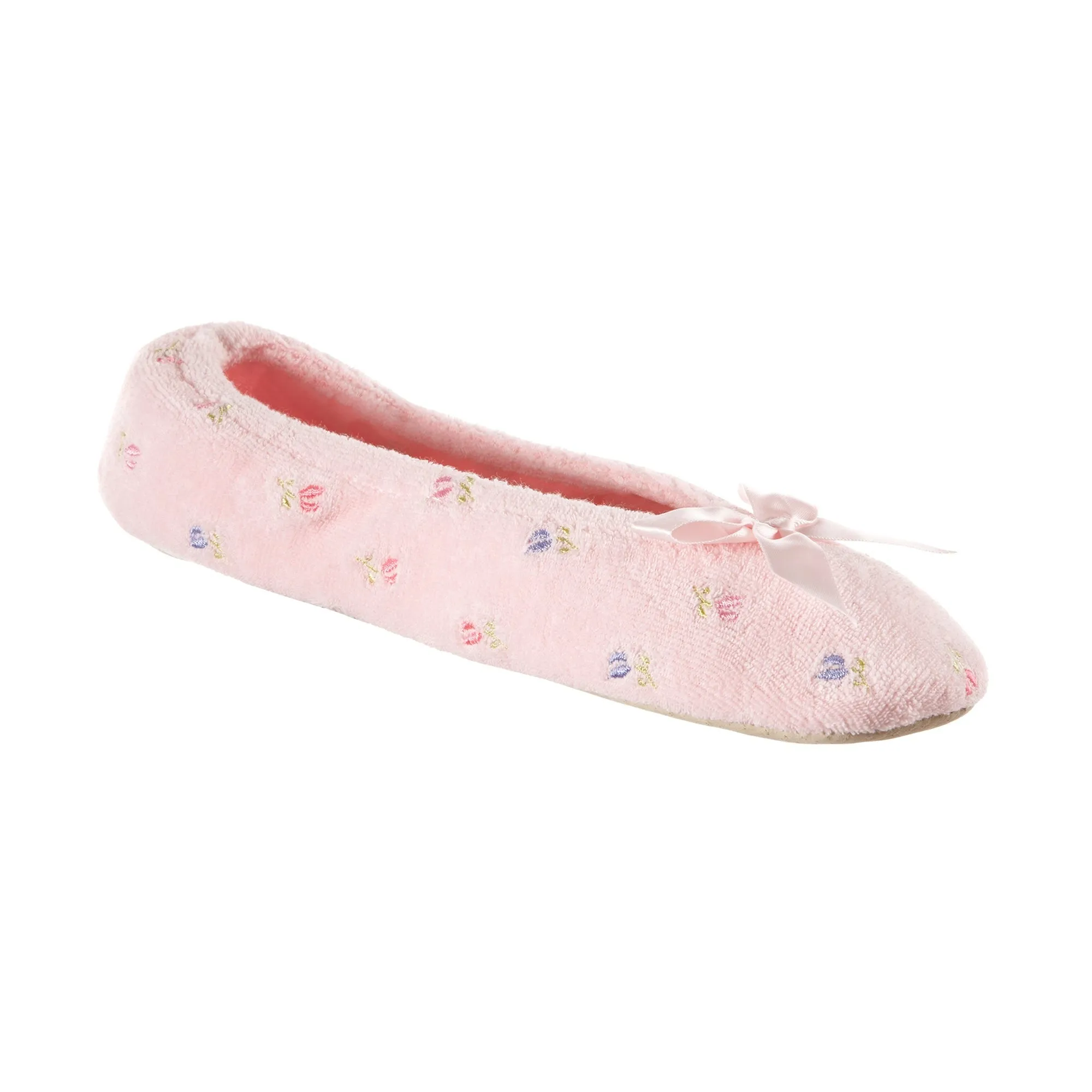 Women's Embroidered Terry Ballerina Slippers