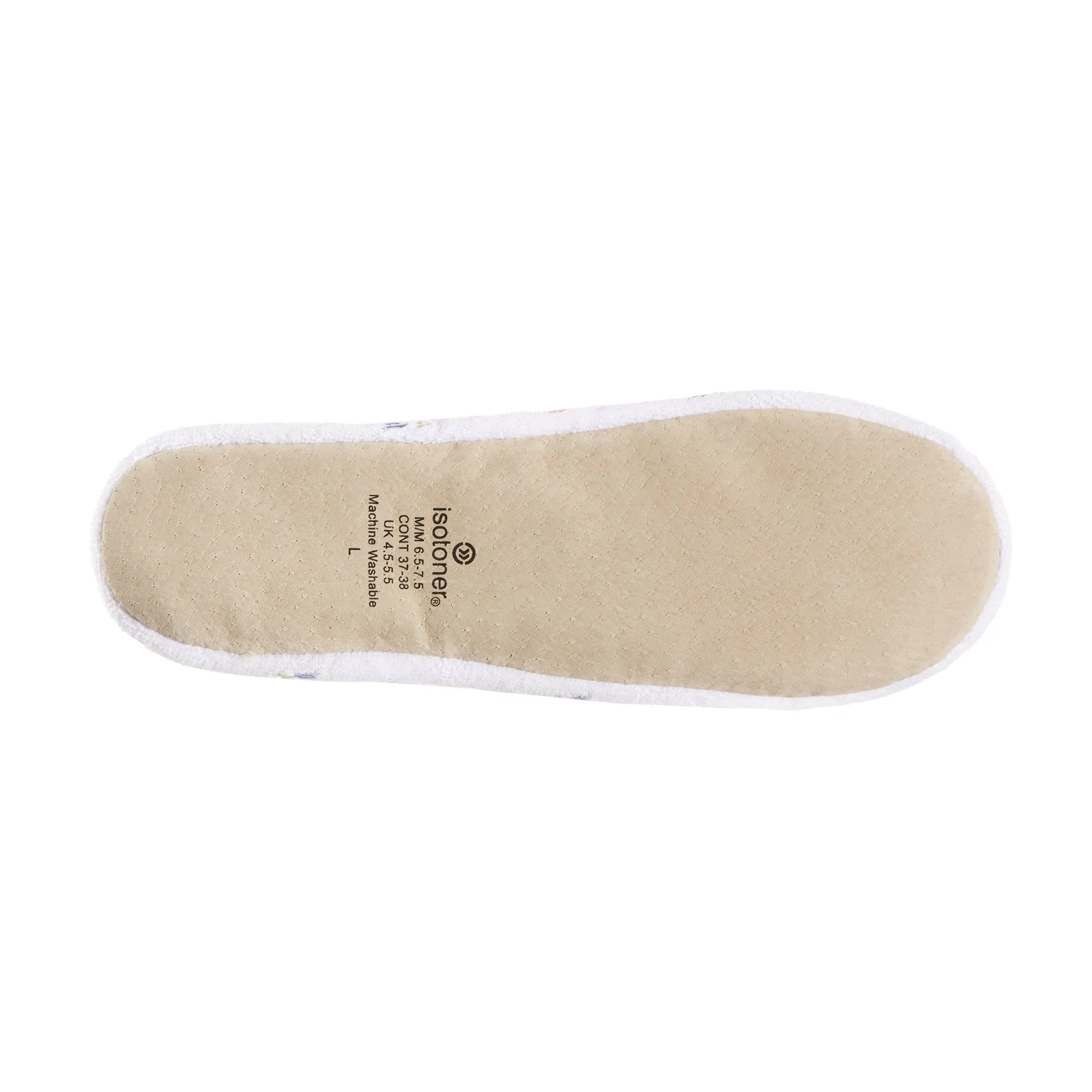 Women's Embroidered Terry Ballerina Slippers