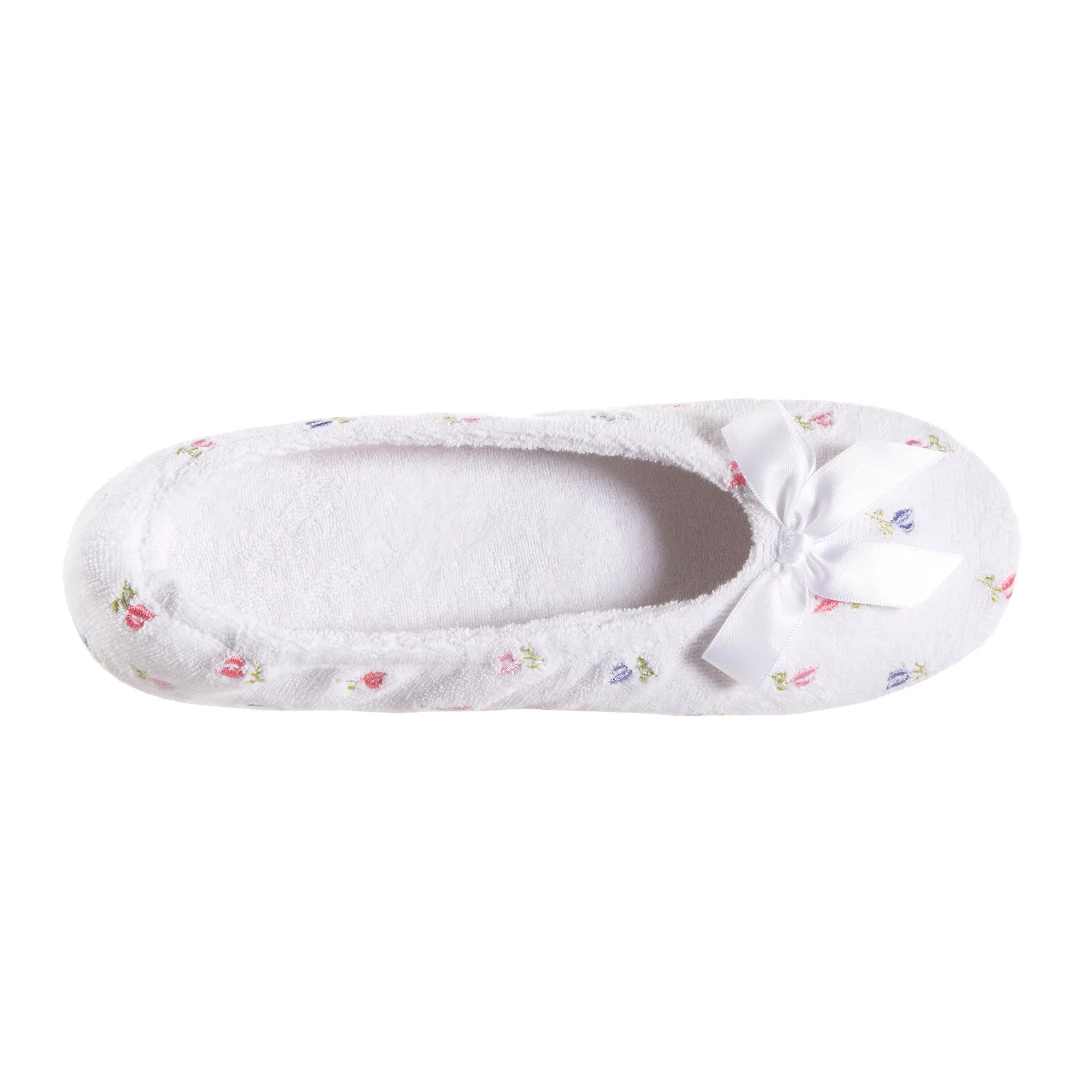 Women's Embroidered Terry Ballerina Slippers