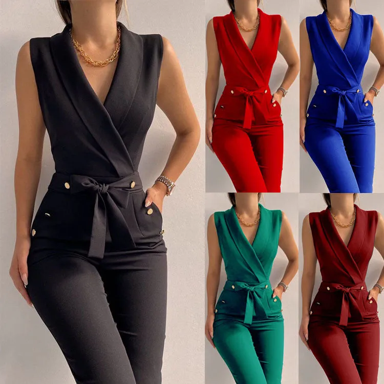 Women's Fashionable Slim Fitting Jumpsuit